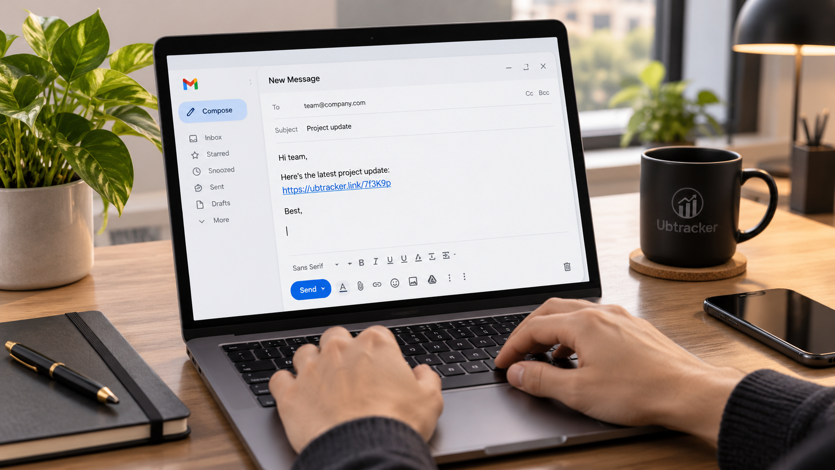 Creating a short link in a modern workspace