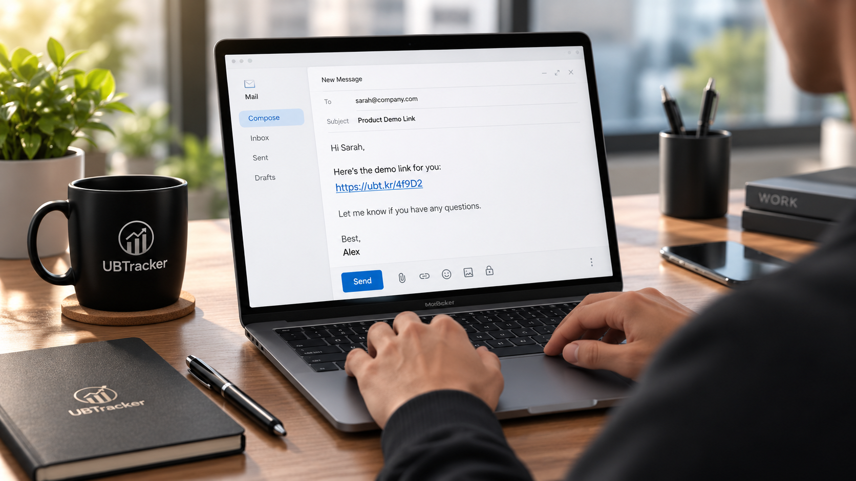 Short link used in a professional email