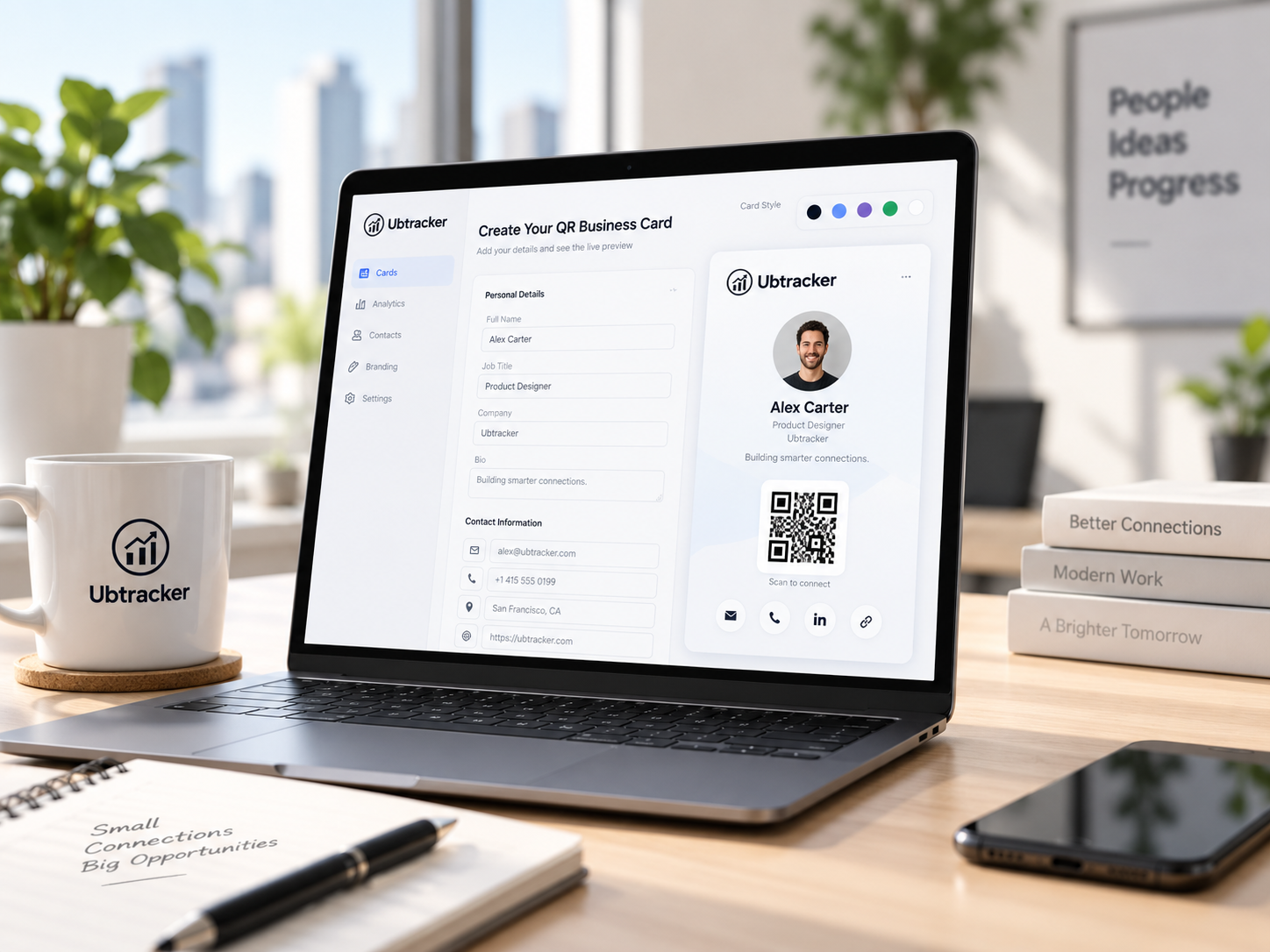 Free Business Card QR Code Generator preview