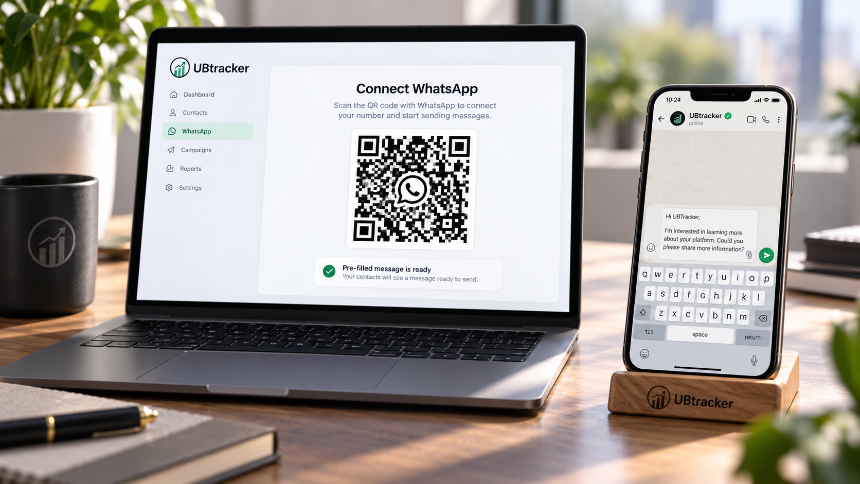 WhatsApp QR Code With a Prewritten Message