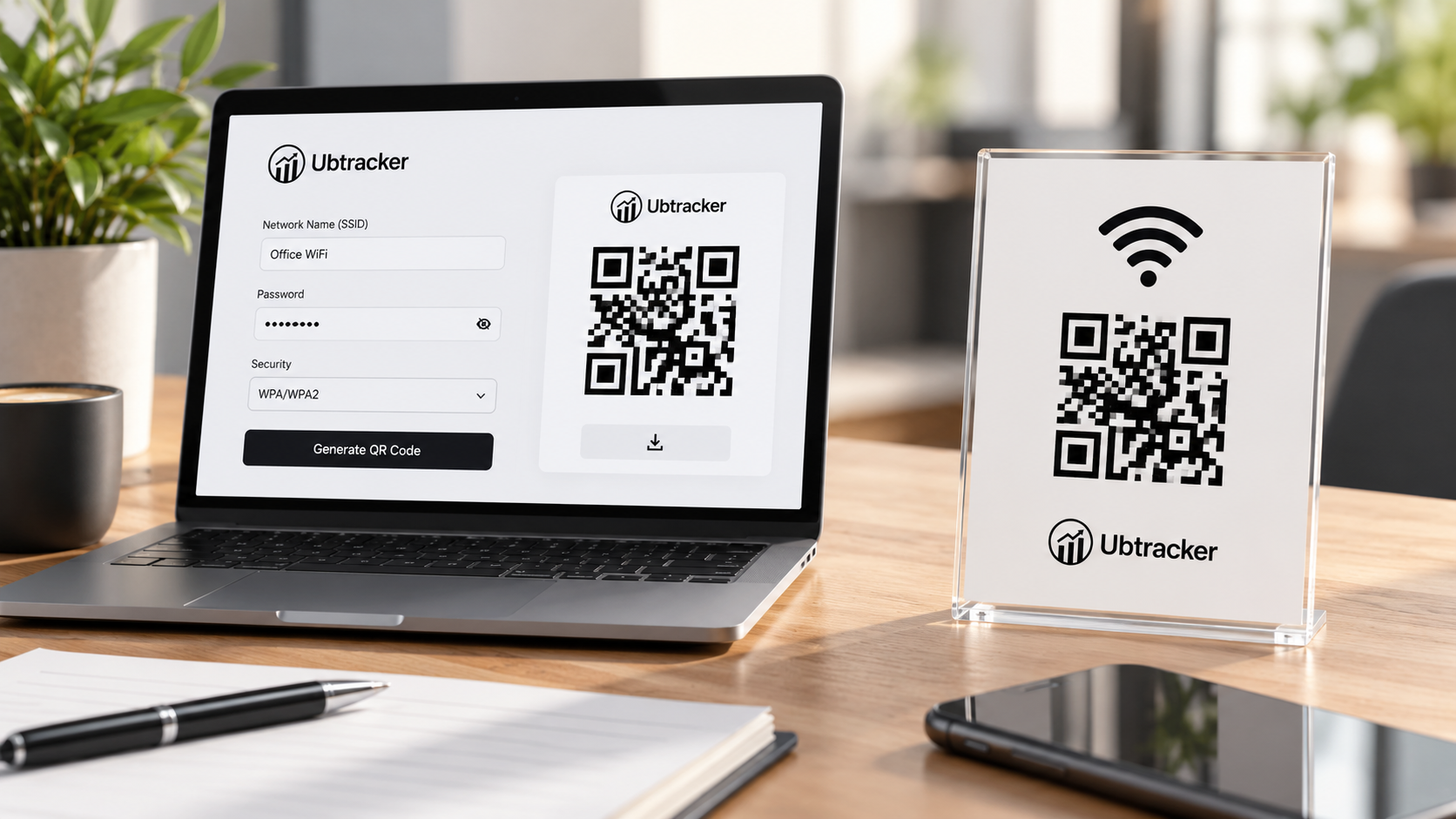 Printable WiFi QR Sign